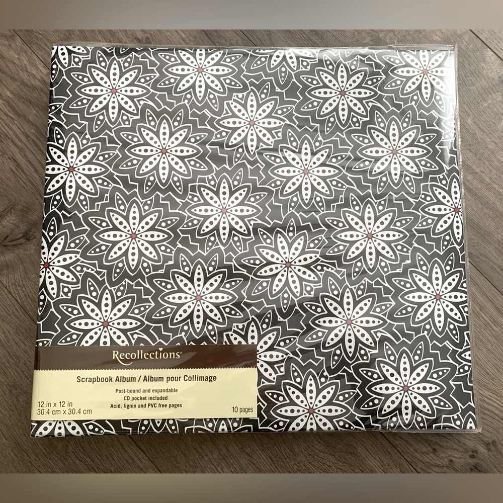 Recollections 12” x 12” 10-page scrapbook.